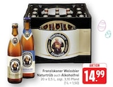 Weissbier Naturtrüb auch Alkoholfrei bei EDEKA im Altrip Prospekt für 14,99 €