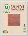SAUMON FUME - U BIO en promo chez U Express Boulogne-Billancourt à 4,33 €