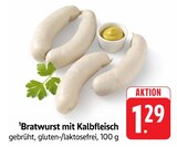 Bratwurst mit Kalbfleisch im Angebot bei EDEKA in Lahr Bratwurst mit Kalbfleisch Angebote bei EDEKA Lahr für 1,29 €
