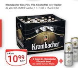 Aktuelle Krombacher Angebote bei GLOBUS in Plauen Aktuelles Bier, Pils, Pils Alkoholfrei oder Radler Angebot bei GLOBUS in Plauen ab 10,99 €