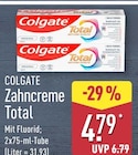 Total Zahnpasta von Colgate für 4,79 € bei ALDI Nord im Angebot Total Zahnpasta von Colgate im aktuellen ALDI Nord Prospekt