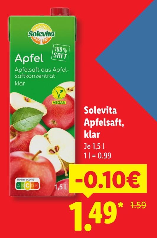 Apfelsaft, klar