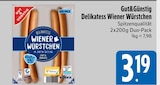 Delikatess Wiener Würstchen von Gut&Günstig im aktuellen EDEKA Prospekt für 3,19 €