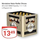 Aktuelle Warsteiner Angebote bei GLOBUS in Worms Aktuelles Natur Radler Zitrone Angebot bei GLOBUS in Worms ab 13,49 €