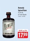 Remedy Spiced Rum im Angebot bei famila Nordost in Neumünster Remedy Spiced Rum Angebote bei famila Nordost Neumünster für 17,99 €