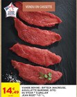 Viande bovine : bifteck (macreuse, aiguillette baronne, gite) ou steak à griller - Jean Rozé à 14,49 € dans le catalogue Intermarché Hyper