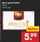 große Vielfalt von Merci für 5,99 € bei Netto Marken-Discount im Angebot große Vielfalt von Merci im aktuellen Netto Marken-Discount Prospekt