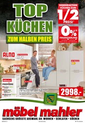 Aktueller Möbel Mahler Siebenlehn Prospekt mit Küchenmöbel, "TOP KÜCHEN", Seite 1