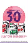 30% en Avantage Carte sur tout Energizer - Energizer en promo chez Intermarché Super 30% en Avantage Carte sur tout Energizer - Energizer dans le catalogue Intermarché Super