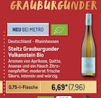 Grauburgunder Vulkanstein Bio von Steitz im aktuellen Metro Prospekt für 7,96 €