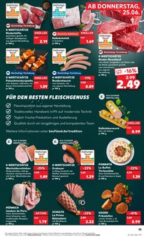 Rindfleisch im Kaufland Prospekt "Hier bin ich richtig" mit 58 Seiten (Augsburg)