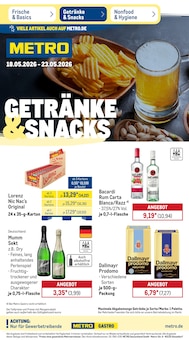Bacardi im aktuellen METRO Prospekt (Chemnitz) Bacardi im METRO Prospekt "Wochenangebote" mit 53 Seiten (Chemnitz)