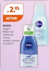 Augen Make-Up Entferner von NIVEA für 2,95 € bei Müller im Angebot Augen Make-Up Entferner von NIVEA im aktuellen Müller Prospekt