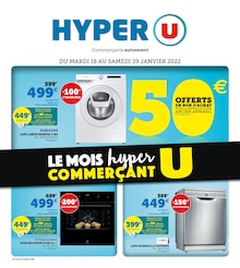 Hyper U Catalogue "Le mois hyper commerçant U", 24 pages, Chelles,  18/01/2022 - 29/01/2022