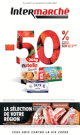 Prospectus Supermarchés Intermarché Super en cours à Rodez et alentours, "-50% DE REMISE IMMÉDIATE SUR LE 2ÈME", 40 pages, 07/07/2026 - 19/07/2026 Catalogue Supermarchés Intermarché Super en cours à Rodez et alentours, "-50% DE REMISE IMMÉDIATE SUR LE 2ÈME", 40 pages, 07/07/2026 - 19/07/2026