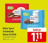 Ritter Sport Schokolade Bunte Vielfalt bei famila Nordost im Munster Prospekt für 1,11 €