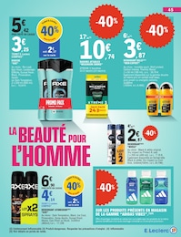 Offre Axe dans le catalogue E.Leclerc du moment à la page 45