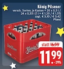 König Pilsener im Angebot bei EDEKA in Marl König Pilsener Angebote bei EDEKA Marl für 11,99 €