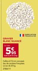 Gravier Blanc Nuancé - Gedimat à Thonon-les-Bains Gravier Blanc Nuancé en promo chez Gedimat Thonon-les-Bains à 5,95 €