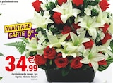 Jardinière de roses, lys tigrés et mini fleurs - Bazarland à Pau Jardinière de roses, lys tigrés et mini fleurs en promo chez Bazarland Pau à 34,99 €