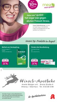 mea - meine apotheke Prospekt Unsere August-Angebote mit 4 Seiten