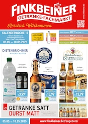 Finkbeiner Getränkemarkt Prospekt der aktuellen Woche mit 10 Seiten, gültig von 05.05.2025 bis 31.05.2025, in Heubach und Umgebung Aktueller Finkbeiner Getränkemarkt Prospekt in Heubach und Umgebung, "Herzlich Willkommen" mit 10 Seiten, 05.05.2025 - 31.05.2025