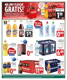 Coca Cola im EDEKA Prospekt "Wir lieben Lebensmittel." mit 26 Seiten (Straubing)