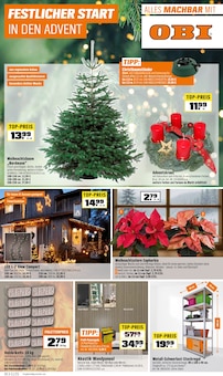 Aktueller OBI Prospekt "FESTLICHER START IN DEN ADVENT" Seite 1 von 12 Seiten