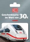 Geschenkkarte von DB im aktuellen REWE Prospekt für 26,00 €