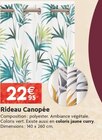Rideau Canopée - ROCLE - LaMaison.fr à Caen Rideau Canopée - ROCLE en promo chez LaMaison.fr Caen à 22,95 €
