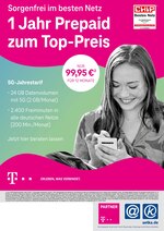 aetka Prospekt für Kretzschau mit 1 Seite aetka Prospekt für Kretzschau: "Sorgenfrei im besten Netz", 1 Seite, 15.07.2021 - 31.07.2021