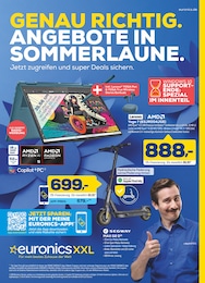 EURONICS Prospekt für Westerstede mit 14} Seiten EURONICS Prospekt für Westerstede: "GENAU RICHTIG. ANGEBOTE IN SOMMERLAUNE.", 14 Seiten, 27.08.2025 - 07.09.2025