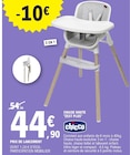 Chaise Haute Zest Plus - CHICCO en promo chez E.Leclerc Saint-Étienne à 44,90 €