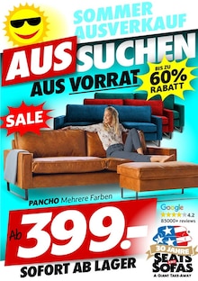 Seats and Sofas Prospekt SOMMER AUSVERKAUF mit  Seite in Straelen und Umgebung