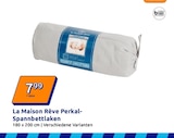 Perkal-Spannbettlaken im Angebot bei Action in Lutherstadt Wittenberg Perkal-Spannbettlaken Angebote von La Maison Rêve bei Action Lutherstadt Wittenberg für 7,99 €