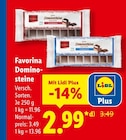 Dominosteine im Lidl Prospekt Dominosteine von Favorina im aktuellen Lidl Prospekt für 2,99 €