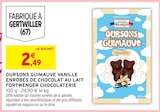 Oursons Guimauve Vanille Enrobés de Chocolat au Lait - Fortwenger Chocolaterie dans le catalogue Intermarché Super
