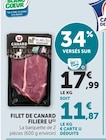 Filet de canard - FILIERE U - Super U à Rezé Filet de canard - FILIERE U en promo chez Super U Rezé à 11,87 €