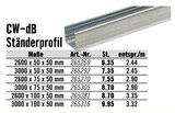 CW-dB Ständerprofil von Knauf im aktuellen Hornbach Prospekt für 6,35 €