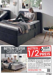 Bett im Zurbrüggen Prospekt "Schlafen Spezial" mit 8 Seiten (Münster)