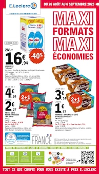Prospectus E.Leclerc à Ibos, "MAXI FORMATS MAXI ÉCONOMIES", 64 pages de promos valables du 26/08/2025 au 06/09/2025
