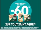 -60% de remise immédiate sur le 2ème sur tout Saint Agur à Intermarché dans Orsinval