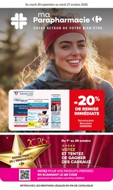 Catalogue Supermarchés Carrefour en cours à Palaiseau et alentours, "ma Parapharmacie", 20 pages, 29/09/2026 - 27/10/2026