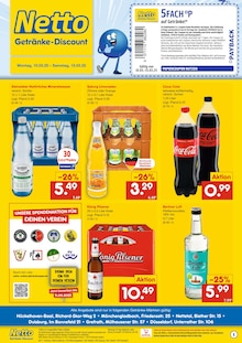 Cola im Netto Marken-Discount Prospekt "DER ORT, AN DEM DU IMMER AUSGEZEICHNETE PREISE FINDEST." mit 2 Seiten (Krefeld)