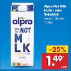 Not Milk Hafer- oder Sojadrink bei Netto Marken-Discount im Prospekt "" für 1,49 €