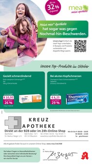 Aktueller mea - meine apotheke Prospekt "Unsere Oktober-Angebote" Seite 1 von 4 Seiten für Blaustein
