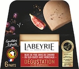 Bloc de foie gras de canard avec morceaux barquette dégustation - LABEYRIE à 14,99 € dans le catalogue Intermarché Hyper