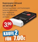 Kopierpapier Allround A4 500 Blatt im Angebot bei V-Markt in Kaufbeuren Kopierpapier Allround A4 500 Blatt Angebote bei V-Markt Kaufbeuren für 3,99 €