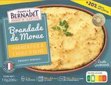 Brandade de morue parmentier surgelée - BERNADET - Intermarché Super à Mérignac Brandade de morue parmentier surgelée - BERNADET en promo chez Intermarché Super Mérignac à 5,30 €