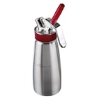 Sahnespender Gourmet Whip Plus, Edelstahl, Ø 8.5 x 27 cm, 0.5 L, silber/rot von iSi im aktuellen METRO Prospekt für 129,00 €